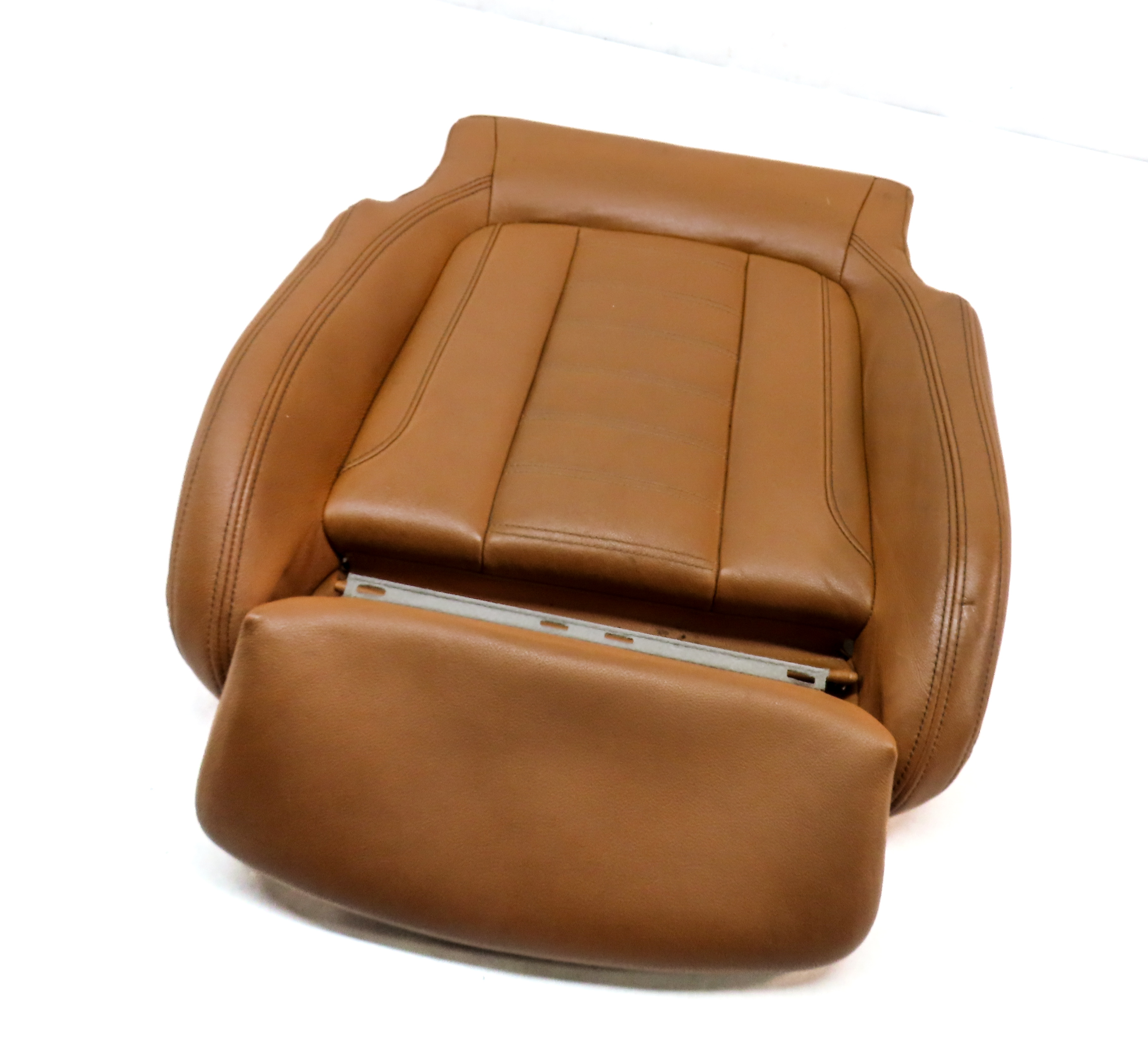 2020 BMW X3 (G01) FRONT LEFT DRIVER LOWER HEATED SPORT SEAT CUSHION (COGNAC) — exact item pictured